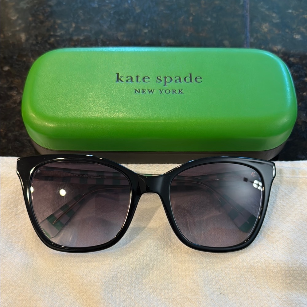 Kate Spade Glossy Black Sunglasses